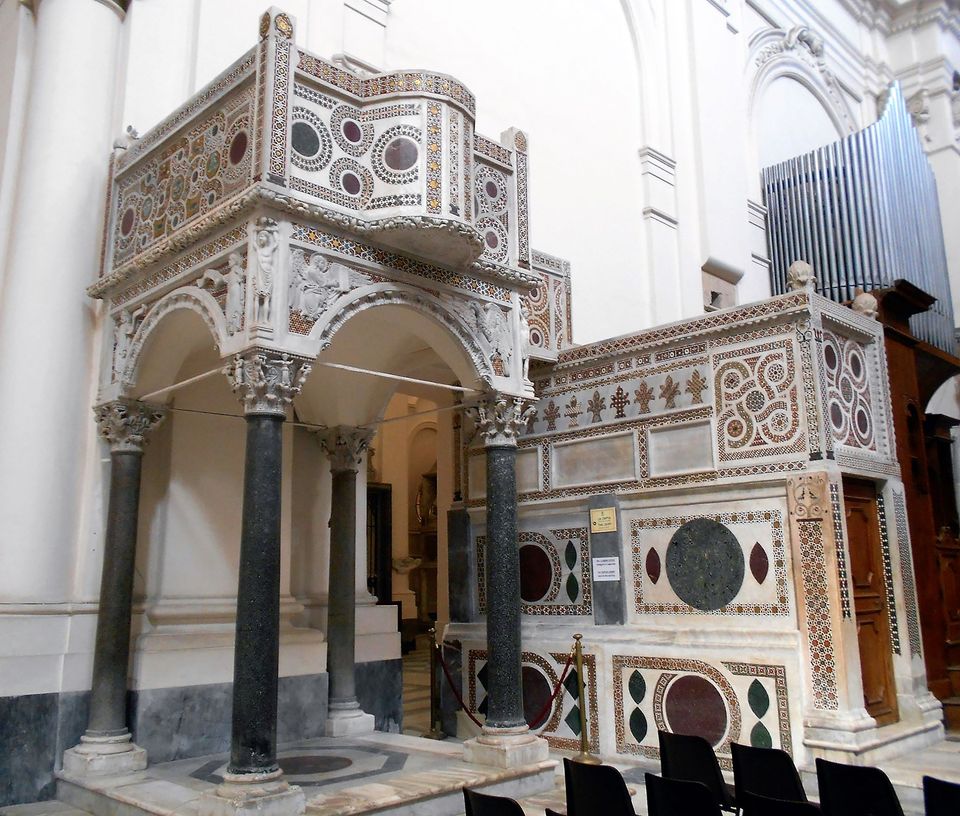 Cattedrale di san Matteo. Navata centrale, ambone Guarna #laculturanonsiferma